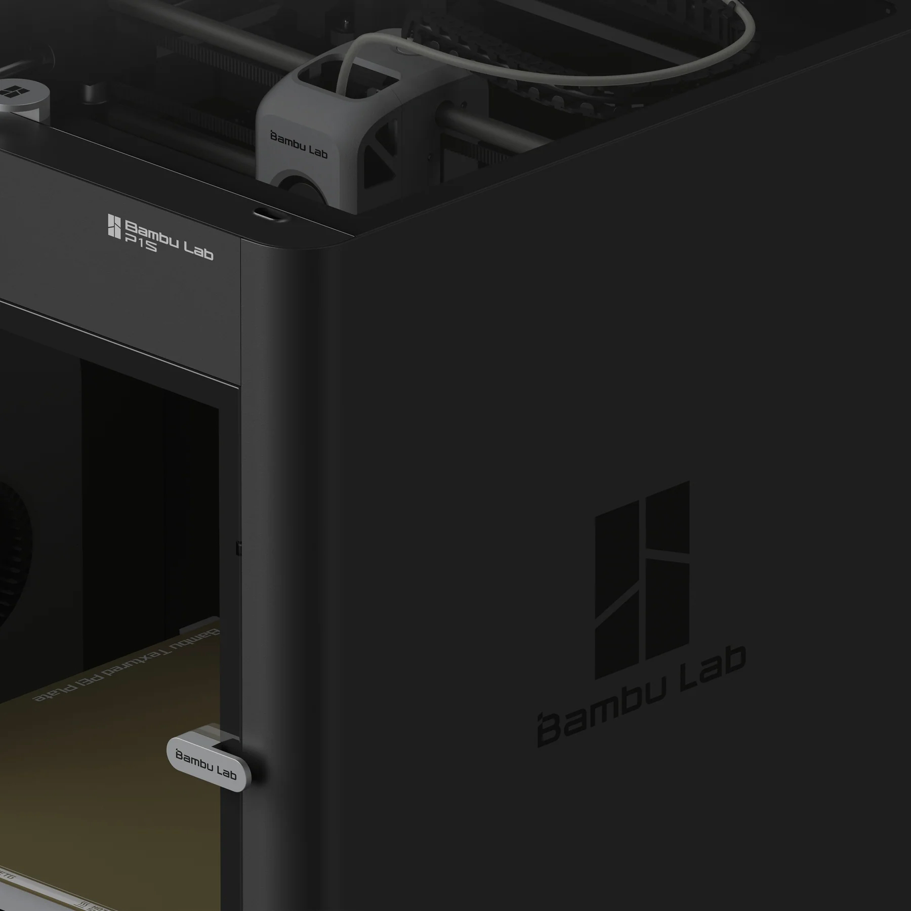 Bambu Lab P1S — верхняя часть и боковая панель